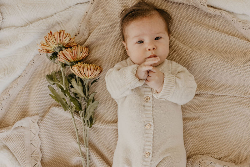 Classic Knit Romper | Nude