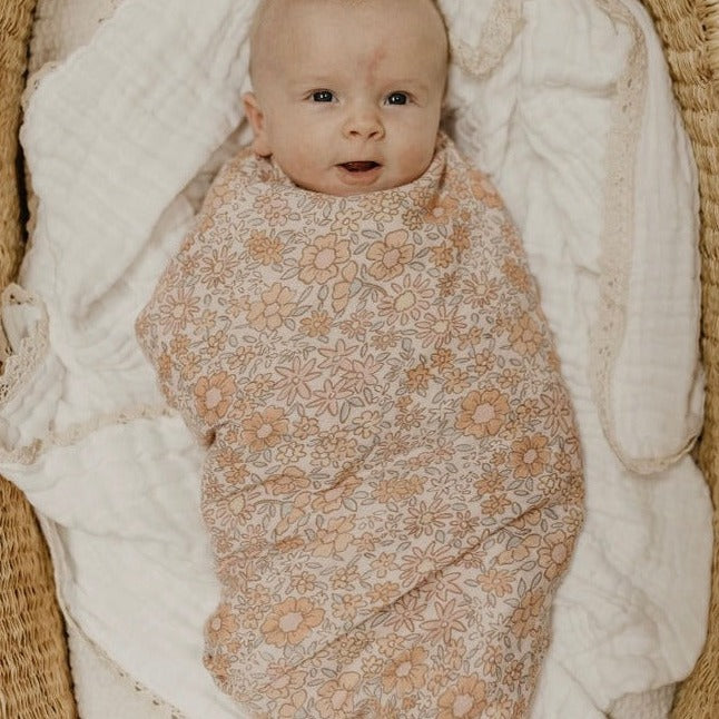 Organic Cotton Swaddle | Marigold