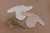 Heirloom Knit Romper | Nude