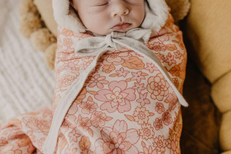 Organic Cotton Swaddle | Bloom