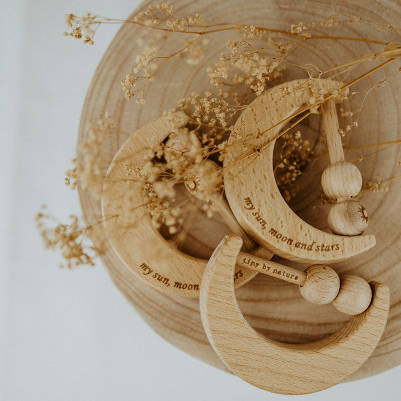 Moon rattle | Sun, moon & stars
