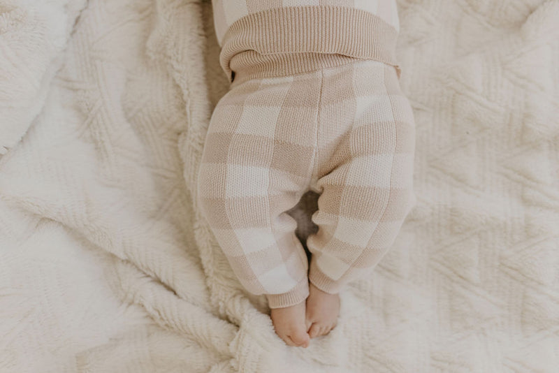 Cozy Knit Set | Gingham