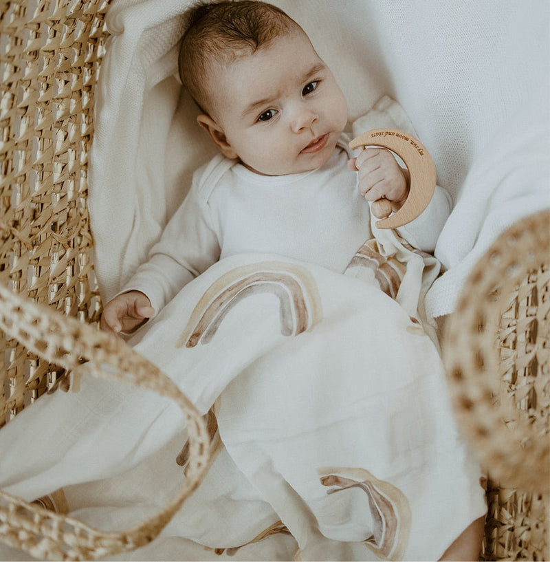 Organic Cotton Swaddle | iris swaddles tiny by nature 