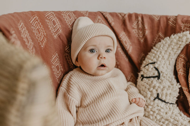 IMPERFECT Classic Knit Beanie | Peach Nude