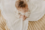 Lace knit blanket | Snow