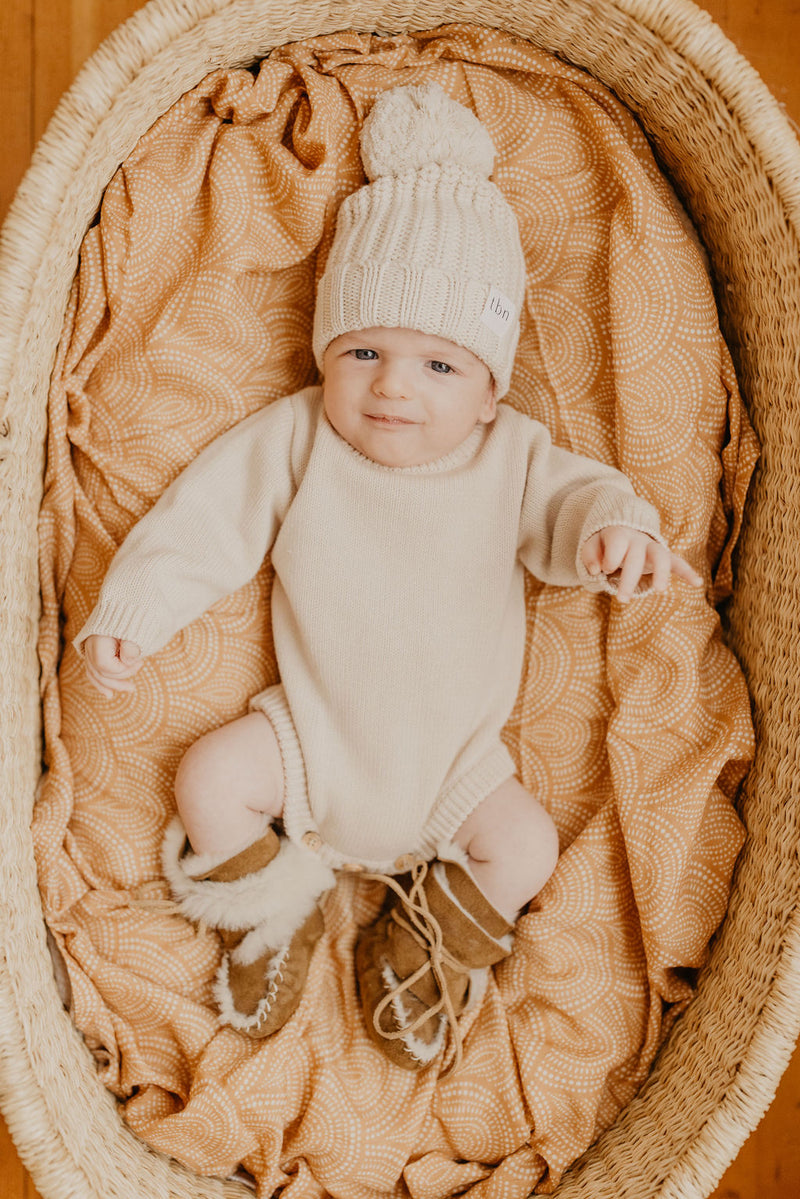Organic Cotton Swaddle | Golden Rainbow