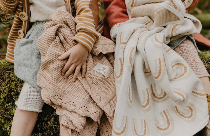 Knit Blanket | Rainbow