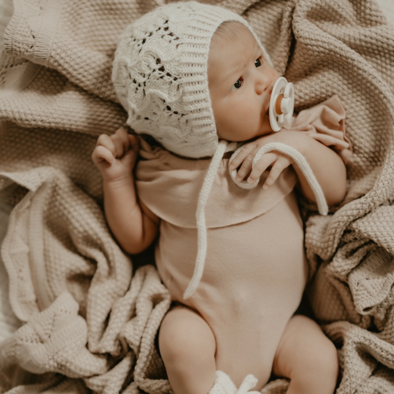 Lace Knit Blanket | dune