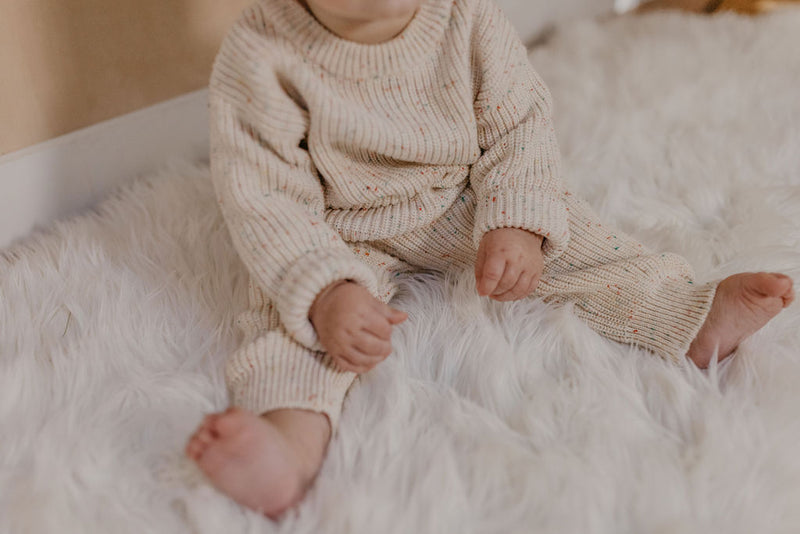 Classic Knit Sweater | Speckled Oat