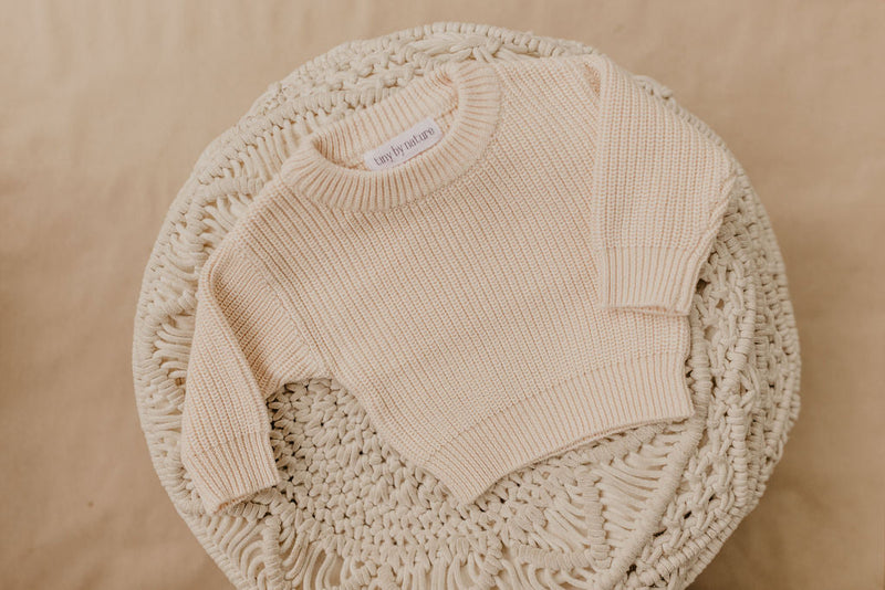 IMPERFECT Classic Knit Sweater | Peach Nude