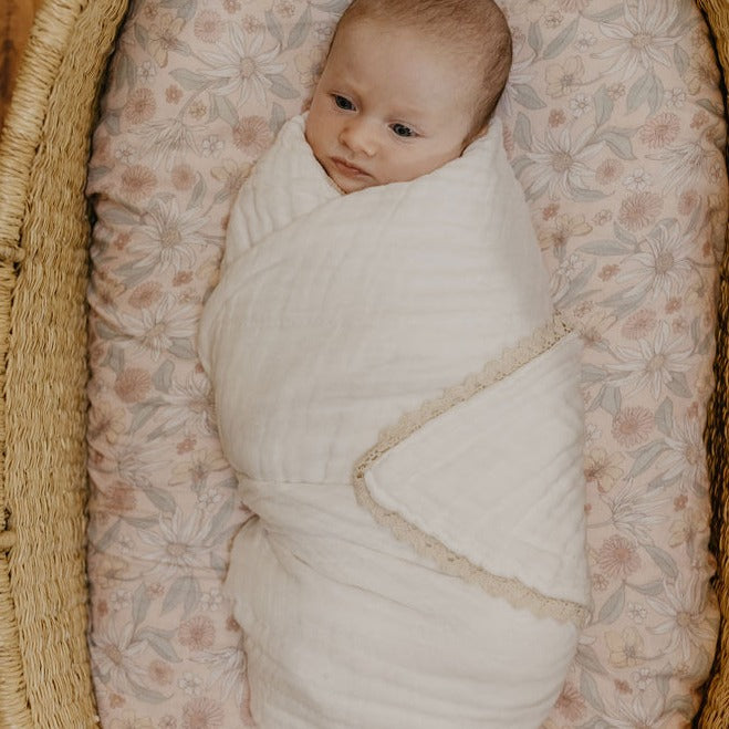 6 Layer Gauze Blanket | Lace