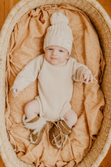 Heirloom Knit Romper | Nude