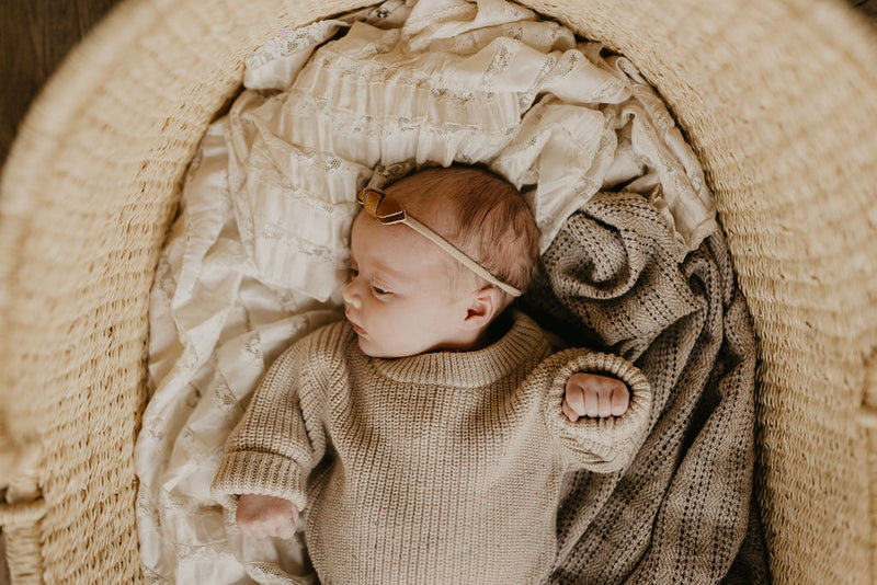 Classic Knit Sweater | Speckled Wheat