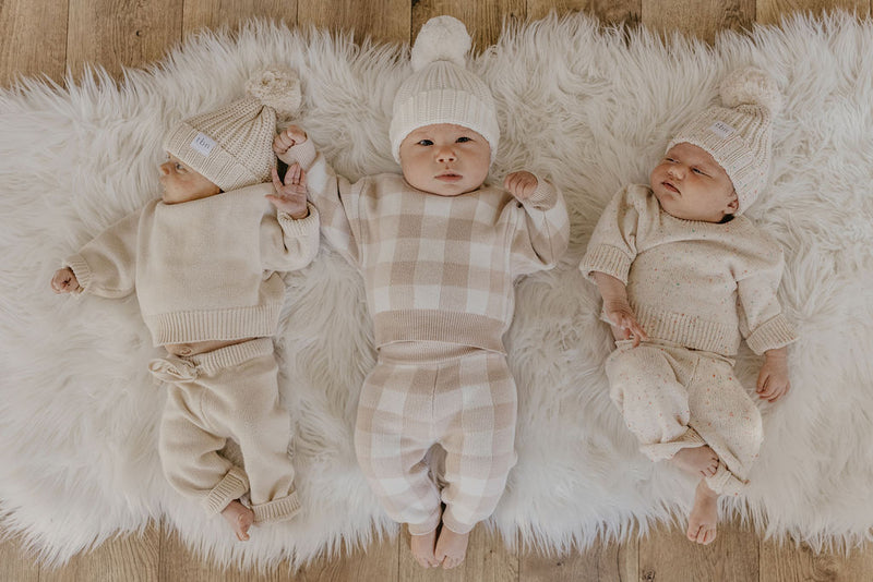 Cozy Knit Set | Gingham