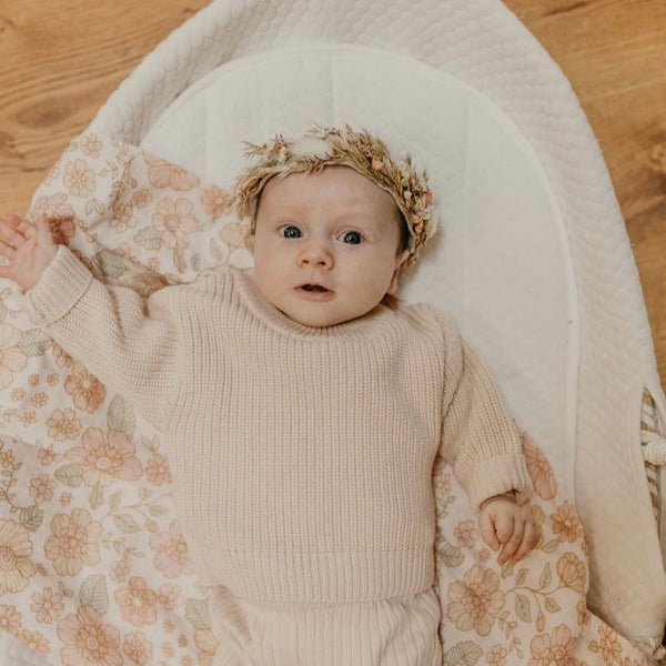 Classic Knit Sweater | Nude