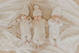 Classic Knit Romper | Speckled Oat
