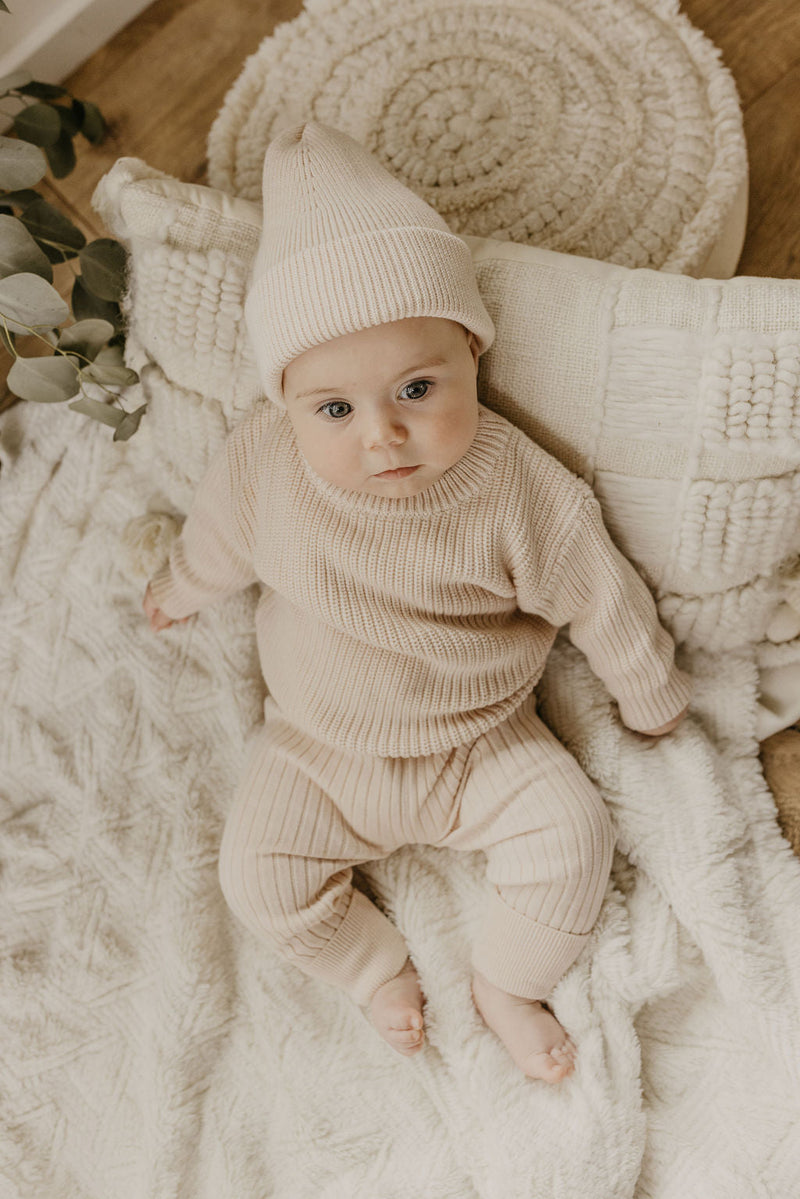 IMPERFECT Classic Knit Sweater | Peach Nude