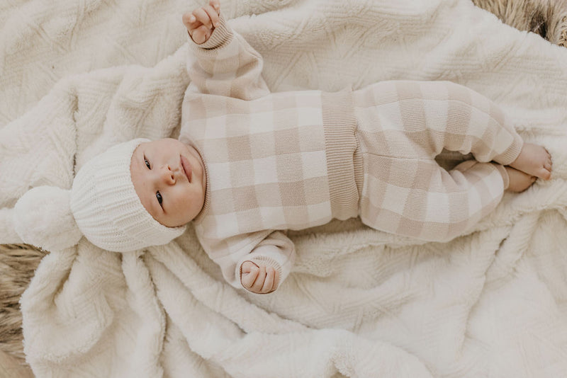 Cozy Knit Set | Gingham