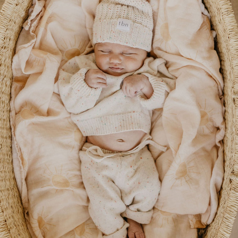 Cozy Knit Set | Speckled Oat