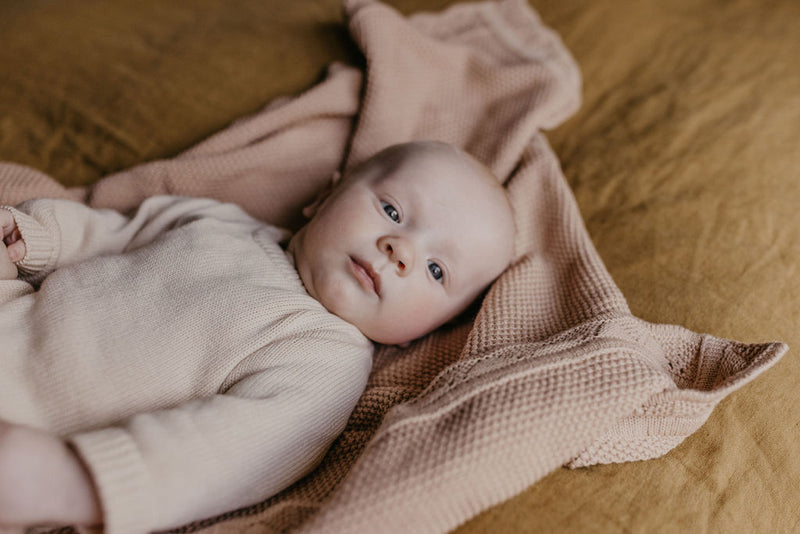 Lace Knit Blanket | Woodrose