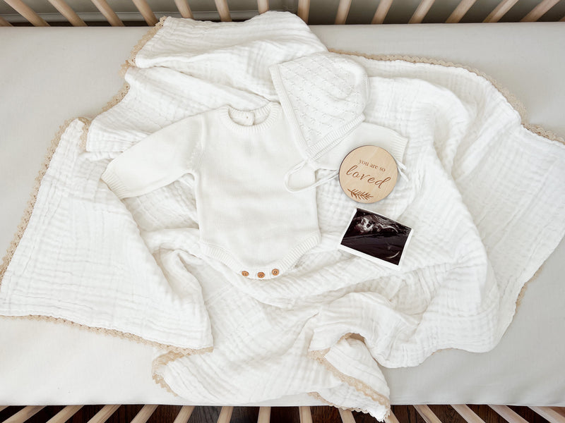 6 Layer Gauze Blanket | Lace