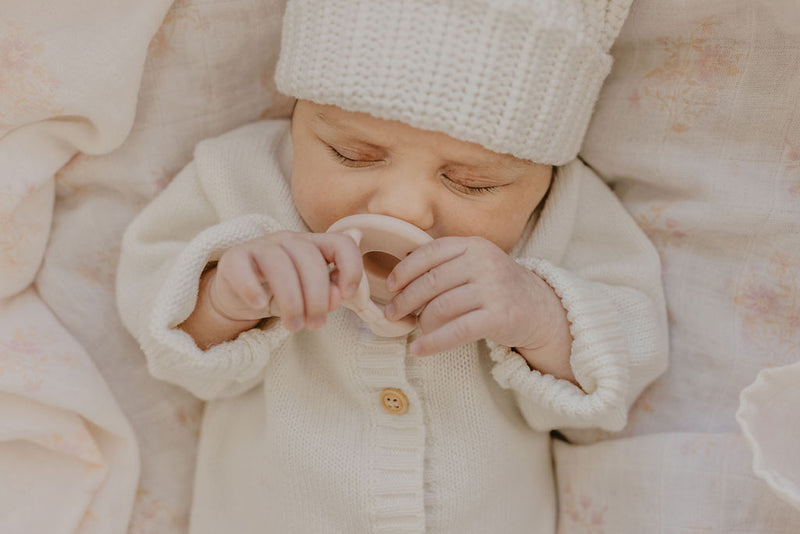 Classic Knit Romper | Snow