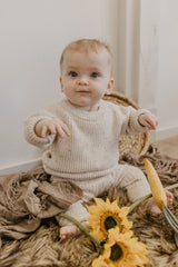 Classic Knit Sweater | Speckled Oat