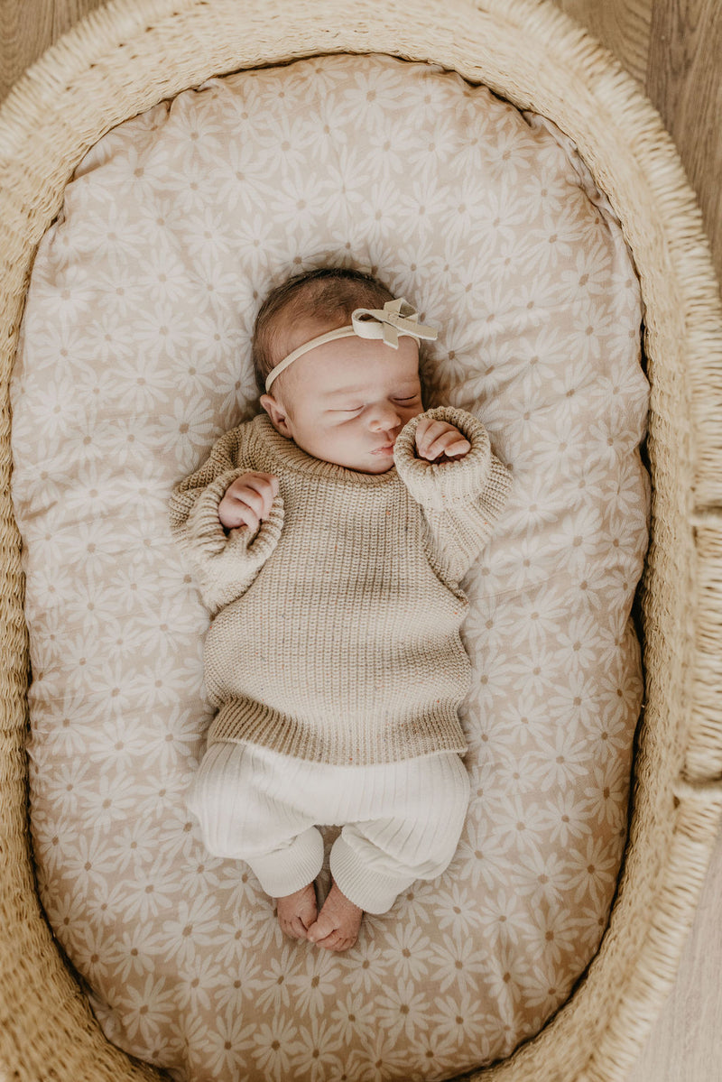 Classic Knit Sweater | Speckled Wheat