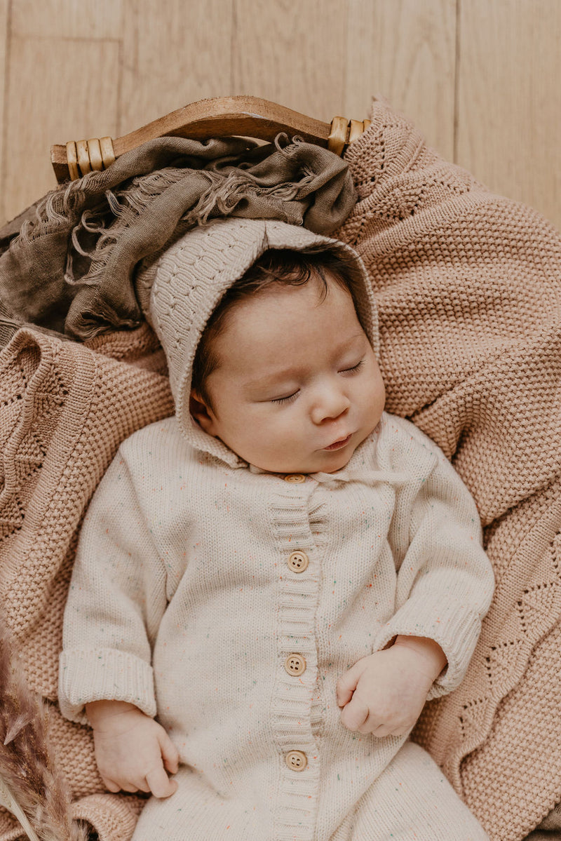 Lace Knit Blanket | Woodrose