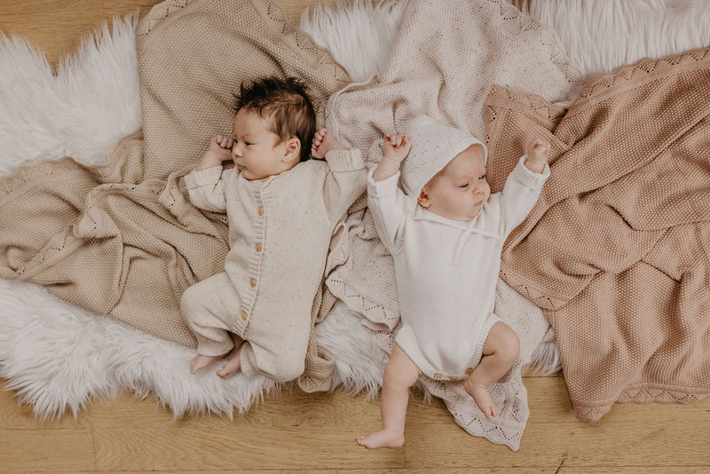 Lace Knit Blanket | dune
