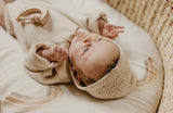 IMPERFECT Heirloom Knit Romper | Peach Nude
