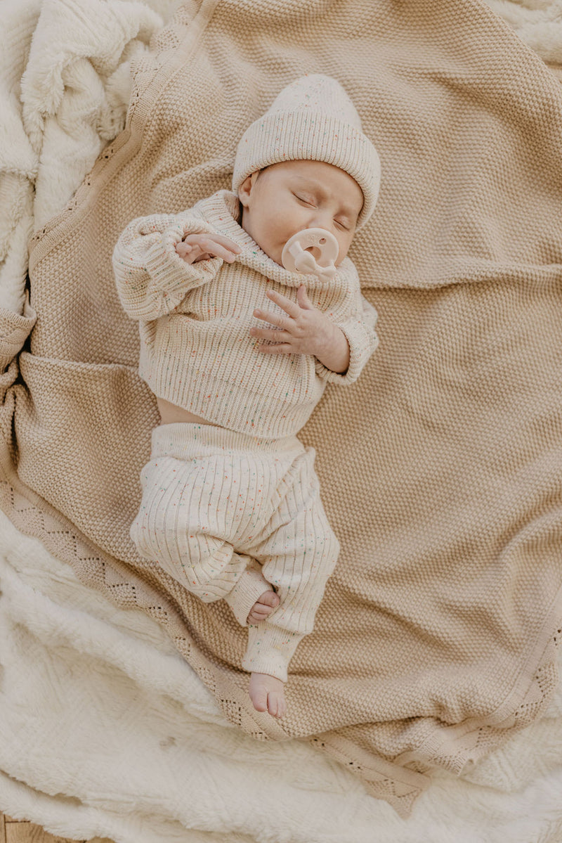 Classic Knit Leggings | Speckled oat