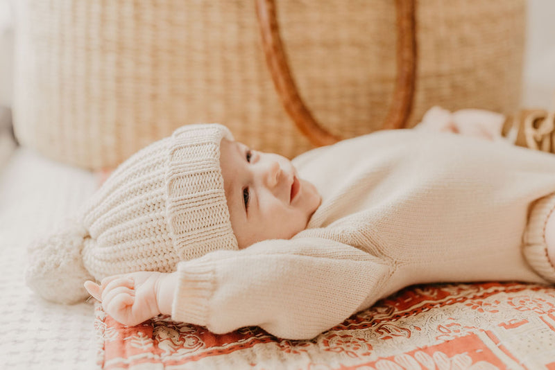 Heirloom Knit Romper | Nude