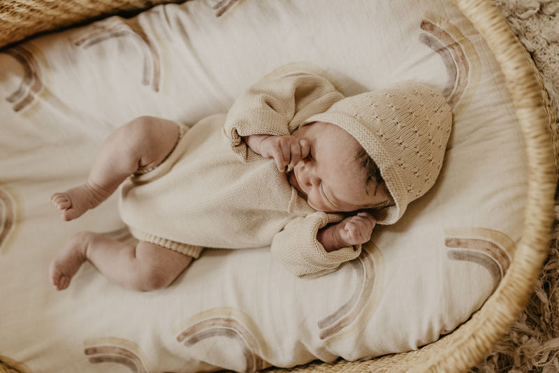 IMPERFECT Heirloom Knit Romper | Peach Nude