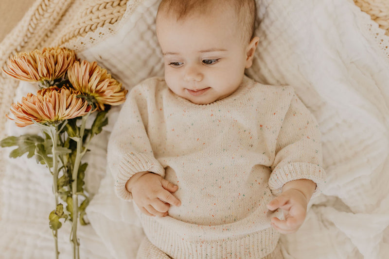 Cozy Knit Set | Speckled Oat