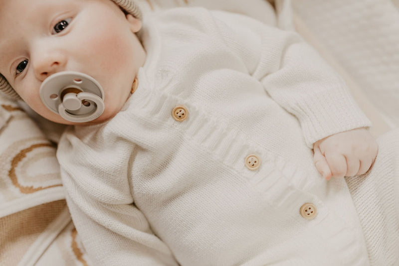 Classic Knit Romper | Snow