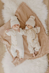 Classic Knit Romper | Snow