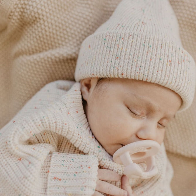 Classic Knit Beanie | Speckled Oat