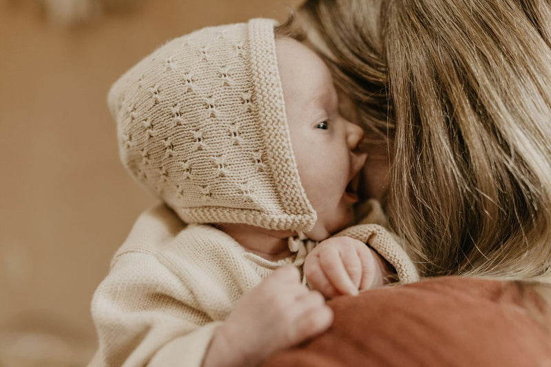 Knit Bonnet | Nude