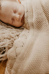 Lace Knit Blanket | dune