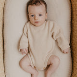 Heirloom Knit Romper | Nude