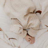 Classic Knit Leggings | Speckled wheat